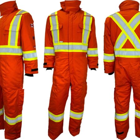 FR/AR 4” Hi Vis Insulated Coverall