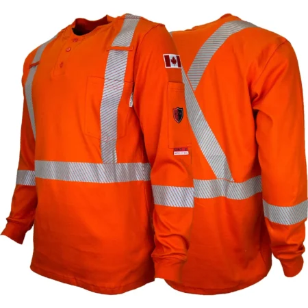 Guardian® FR/AR Hi-Viz Orange Henley Shirts