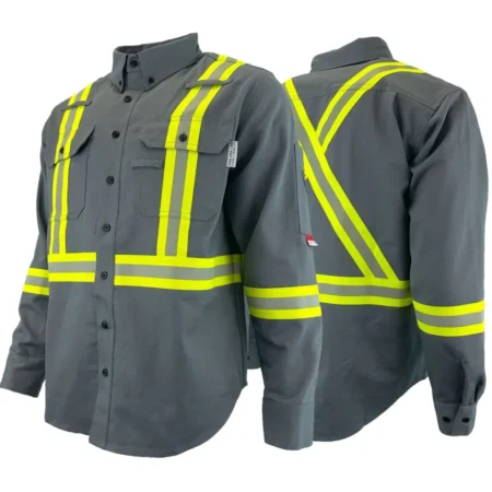 Guardian® FR/AR Hi-Viz Grey Uniform Work Shirt