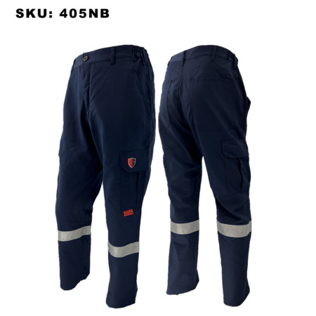 FR Hi-Viz Premium Navy Cargo Pants