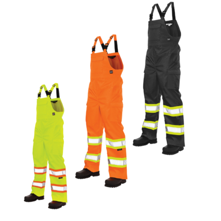 Hi-Viz Unlined Ripstop Rain Bib Overall