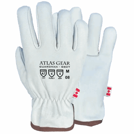 Guardmax® Lined Leather Utility Gloves (Cut A7)