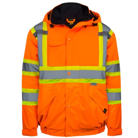 Hi-Viz Waterproof Work Parka Coat