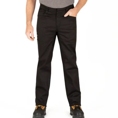 Twill Work Pants with Stretch Waistband