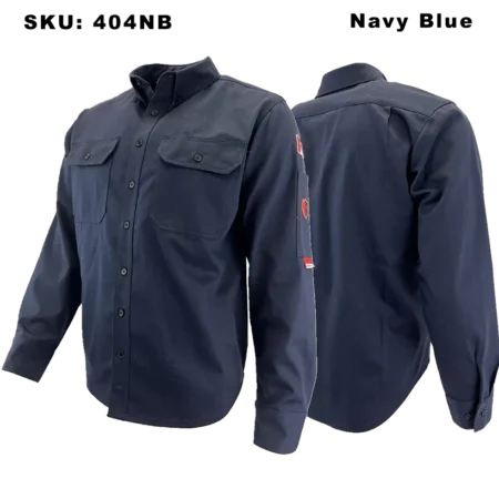FR Button-Up Uniform Work Shirt