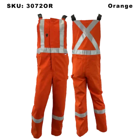 Premium FR/AR Hi-Viz Orange Bibs