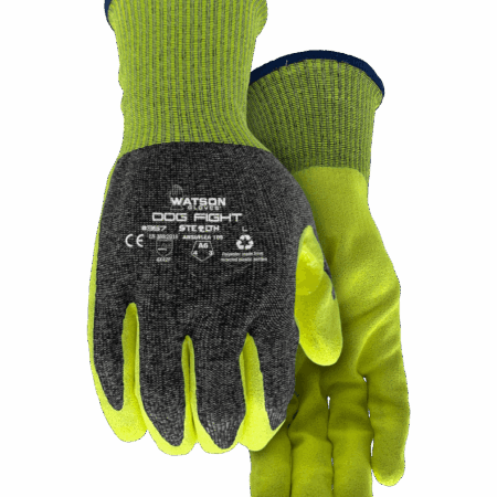Watson Gloves Stealth Dog Fight Hi-Viz Nitrile Dip (Cut A6)