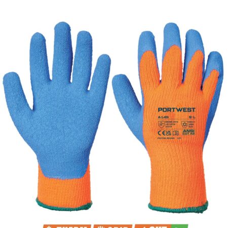“Cold Grip” Crinkle Latex Dip Thermal Gloves (Cut A2)