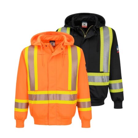Bizflame® FR Hi-Viz Zip-Up Hoodie