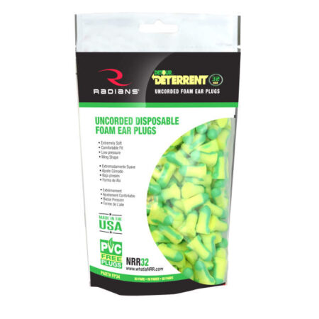Deterrent® 32 Disposable Foam Uncorded Earplugs – 50 Pairs